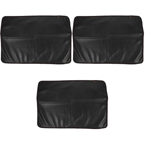 3Pièces Couvre Moniteur Ordinateur Desktop Noir Anti-Poussière 2