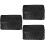 3Pièces Couvre Moniteur Ordinateur Desktop Noir Anti-Poussière 6