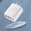 Λεπτός φορτιστής τοίχου USB-C, βύσμα γρήγορης φόρτισης F8j212btwht, φορητός για τηλέφωνα 2