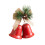 Rustic Metal Christmas Bells, Red, 20 cm 5