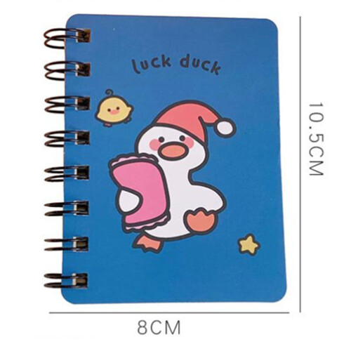 Portable Duck Design Mini Notebook Spiral A6 Planner for Work & Study 1