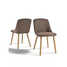 (Mocha Brown, Set of 2) Goeurvant Dining Chairs