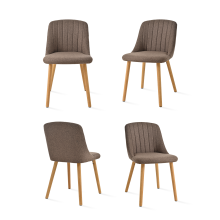 (Mocha Brown, Set of 4) Goeurvant Dining Chairs