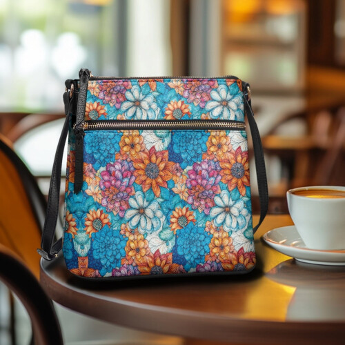Γυναικεία τσάντα χιαστί από δέρμα Boho Mandala PU – Μεγάλη αδιάβροχη τσάντα Hobo με 2