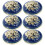 20Pcs Blue Decorative Metal Buttons for Jacket Suit Uniform Coat 1