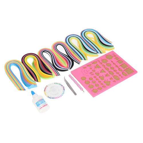 Ολοκληρωμένο κιτ χειροτεχνίας με quilling χαρτιού με ανθεκτική αποθήκευση, λείο 1