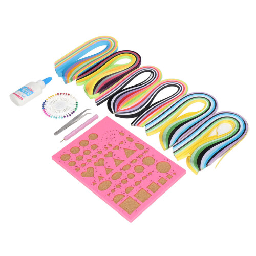 Ολοκληρωμένο κιτ χειροτεχνίας με quilling χαρτιού με ανθεκτική αποθήκευση, λείο 2