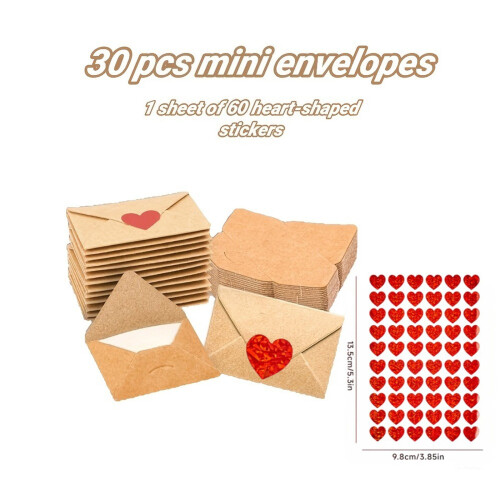 DIY Love Notes Box with Mini Blank Cards and Envelopes 2