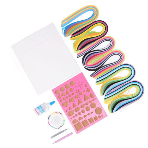 Ολοκληρωμένο κιτ χειροτεχνίας με quilling χαρτιού με ανθεκτική αποθήκευση, λείο 2