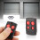 Advanced Universal Garage Door Opener, Security+2.0Technology Keychain Remote Control, Multi-Frequency Compatibility, Easy-to-Program For Smooth 3