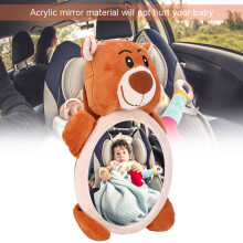 Cartoon Bear Car Seat Mirror for Baby Safety & Entertainment