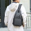 Μικρή τσάντα Sling, τσάντες στήθους crossbody, σακίδιο πλάτης Oxford Daypack με υποδοχή 5