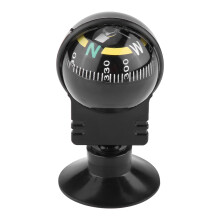 Outdoor Use Navigation Tool for Vehicles, Compact and Portable Design Dashboard Compass with Suction Cup Mount for Car Truck Boat, Adjustable High