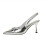 Women's Cutout Bow Leather Pointed Toe High Heel Pumps 3