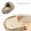 Γυναικείες παντόφλες Memory Foam Fuzzy με αντιολισθητική σόλα, επένδυση από τεχνητή 4