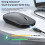 Draadloze Bluetooth-muis met dubbele modus en instelbare DPI (2,4 GHz). 3