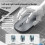 Draadloze Bluetooth-muis met dubbele modus en instelbare DPI (2,4 GHz). 6