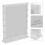 Hollywood Style Lighted Rectangular Makeup Mirror with Base 5