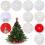 Jupe de sapin de Noël blanche en peluche douce, 38 cm 6