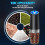 2PCS Gravity Electric Salt Pepper Grinder LED Light Adjustable Coarseness Black 4