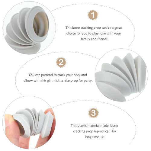 Pretyzoom Party Bone Cracking Prop Bone Cracker Trick Solid White 8Pcs For Entertainers 1
