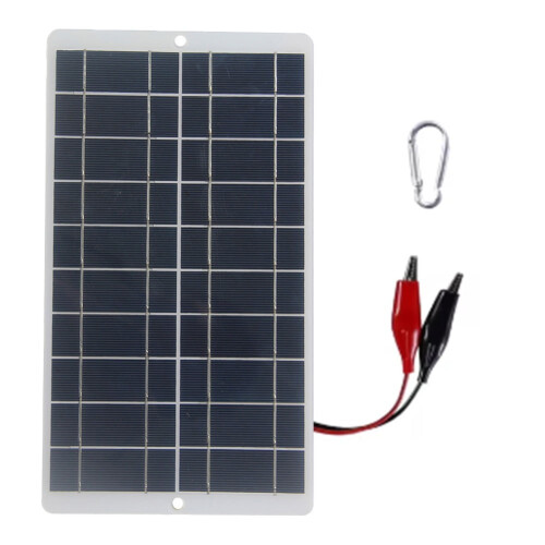 Solcellepanel med klips 10W5V bærbart solpanel til udendørs camping 2