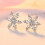 Sterling Silver Snowflake Stud Earrings Hypoallergenic 4