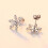 Sterling Silver Snowflake Stud Earrings Hypoallergenic 5