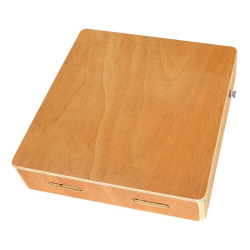 Compact Portable Travel Box Drum Ebony Wood Flat Hand Drum with Adjustable Strap Percussion Instrument 1