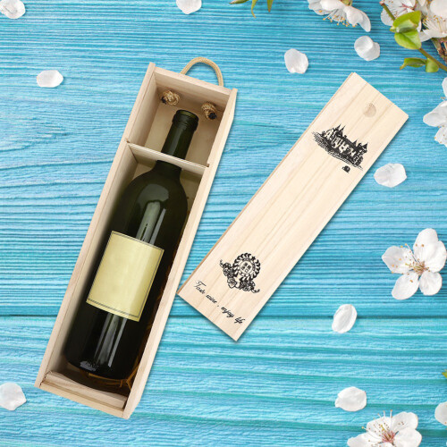 Κομψό κουτί παρουσίασης για τους λάτρεις του κρασιού, εξατομικευμένο κουτί 2