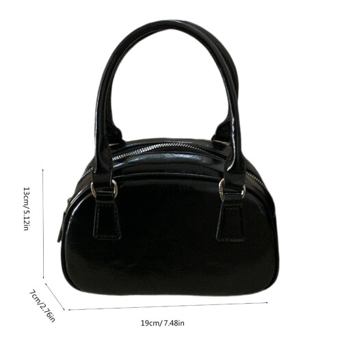 Bolsa de ombro feminina em couro PU, estilo coreano (1 peça) 1