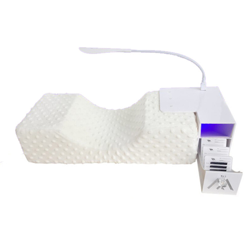 Professional Eyelash Pillows, Eyelash Extension Velvet Pillow with Innovative U-Shaped Support for Optimal Salon Experience