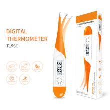 Digital Thermometer, Fast Reading Waterproof Tip for Oral Rectal Underarm Use, Accurate Measurement for All Ages (As Shown)