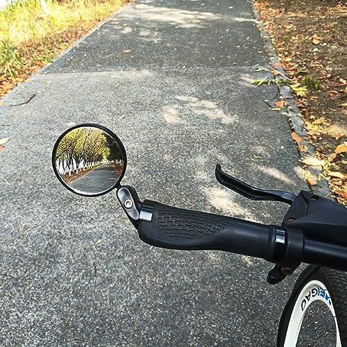 Bicycle Bar End Mirrors Round HD Adjustable 2 Pack 1