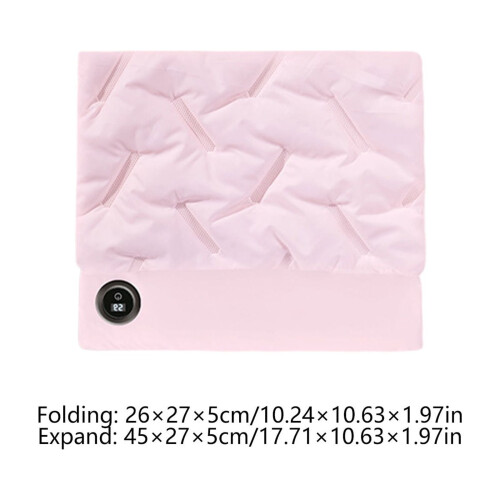 USB Electric Hand Warmer, Rechargeable with Digital Display, Soft Polyester, Compatible with USB Power Banks 2