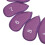 12Pcs Purple Golf Iron Head Covers Set Numbers 7