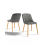 (Light Grey, Set of 2) Goeurvant Dining Chairs 3