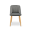 (Light Grey, Set of 2) Goeurvant Dining Chairs 5