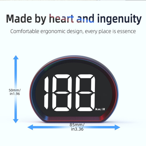 GPS Bil HUD Head-up Display 5V USB Speedometer Justerbar 2