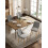 (Light Grey, Set of 4) Velvet Dining Chairs with Ergonomic Backrest, Wooden Legs - GOEURVANT 4