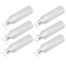 Transparent 500ml Plastic Pump Bottle Refillable for Shampoo Conditioner Oil