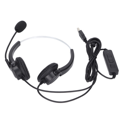 Professional Clear Chat Headset, Volume Control with Noise Cancelling Microphone, Wide Compatibility for Seamless Integration 2