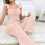 Damen-Freizeit-2-teiliges Set, Oberteil & Hose, Rosa, Größe L 4