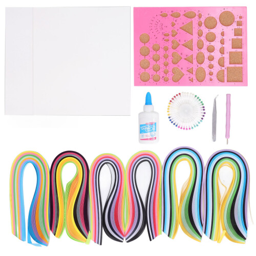 Ολοκληρωμένο κιτ χειροτεχνίας με quilling χαρτιού με ανθεκτική αποθήκευση, λείο 1