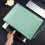 Leather Document Folder, Green 2