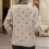 Damen-Pullover mit Polka-Dots, langärmelig, Rundhalsausschnitt, Strickoberteil 5