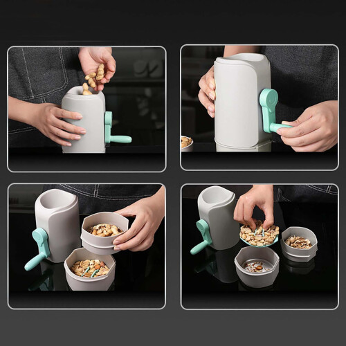 Automatic Peanut Sheller Portable Multifunction Pecan Sheller Machine Manual Rotating Nut Sheller Peanut Opener Shell Peeler Nutcracker Tool 2