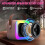 Mini Karaoke Machine with 2 Wireless Mics and LED Lights 4