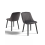 (Dark Grey, Set of 2) Goeurvant Dining Chairs 1