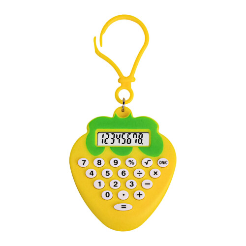 Cute Mini Calculator Keychain, 8-Digit LCD, Candy-Colored, Energy-Efficient — Compatible with School & Office Use 1